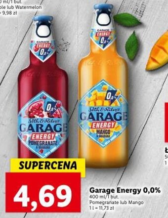 Lidl Garage Energy 0,0% 400 ml oferta