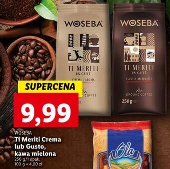 Lidl WOSEBA Ti Meriti Crema lub Gusto, kawa mielona 250 g oferta
