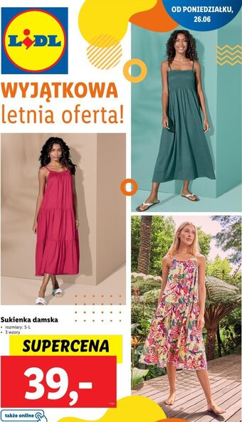 Lidl Sukienka damska oferta