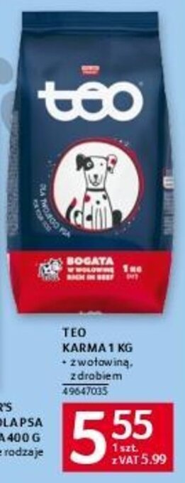 Selgros TEO KARMA 1 KG oferta
