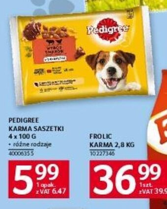 Selgros PEDIGREE KARMA SASZETKI 4 x 100 G oferta