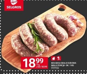 Selgros KIEŁBASA BIAŁA SUROWA MAŁA PORCJA OK. 1 KG oferta