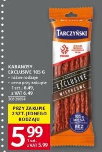 Selgros KABANOSY EXCLUSIVE 105 G oferta