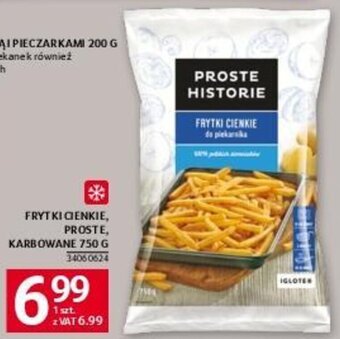 Selgros FRYTKI CIENKIE, PROSTE, KARBOWANE 750 G oferta