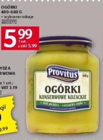Selgros OGÓRKI 480-680 G oferta