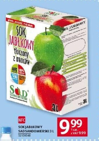 Selgros SOK JABŁKOWY SAD SANDOMIERSKI 3 L oferta