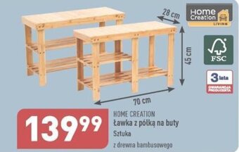 ALDI HOME CREATION Ławka z półką na buty oferta