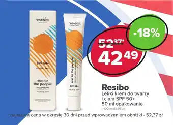 Drogeria Dr.Max Resibo Lekki krem do twarzy i ciała SPF 50+ 50 ml oferta