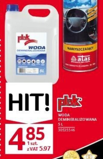 Selgros WODA DEMINERALIZOWANA 5l oferta