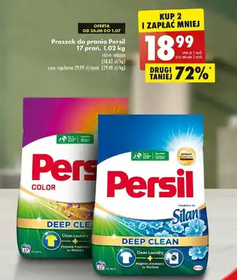 Biedronka Persil Proszek do prania 17 prań 1,02kg oferta