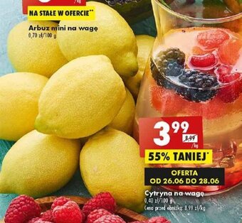 Biedronka Cytryna na wagę 1kg oferta
