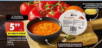 Biedronka Zupa pomidorowa z makaronem orzo, 450 g oferta