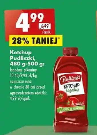 Biedronka Pudliszki Ketchup, 480g-500 g oferta