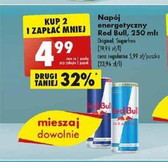 Biedronka Red Bull, Napój energetyczny 250 ml oferta