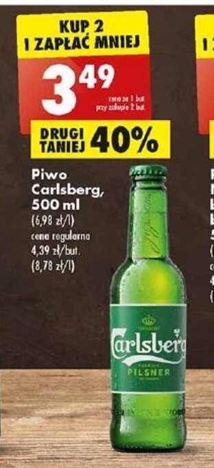 Biedronka Carlsberg, Piwo 500 ml oferta