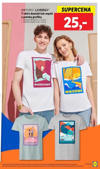 Lidl T-shirt damski esmara oferta