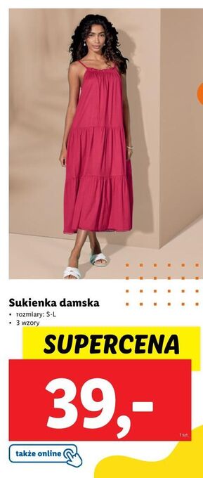 Lidl Sukienka damska esmara oferta