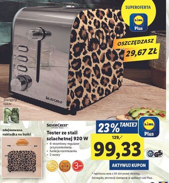 Lidl Toster 920 w silvercrest oferta