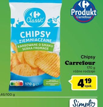 Globi Chipsy Carrefour 170g oferta
