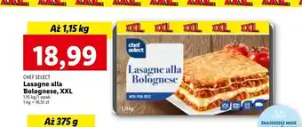 Lidl Lasagne bolońska chef select oferta