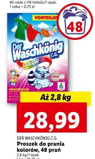 Lidl Proszek do prania color der waschkonig oferta