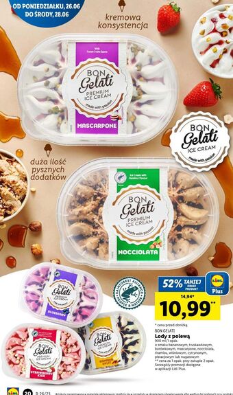 Lidl Lody mascarpone bon gelati oferta