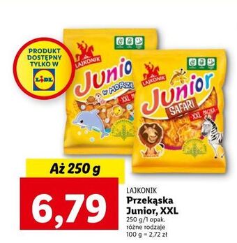 Lidl Krakersy lajkonik junior safari oferta