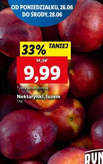 Lidl Nektarynki oferta