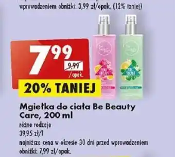 Biedronka Be Beauty Care, Mgiełka do ciała 200 ml oferta