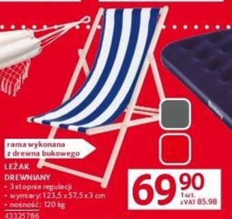 Selgros LEŻAK DREWNIANY oferta