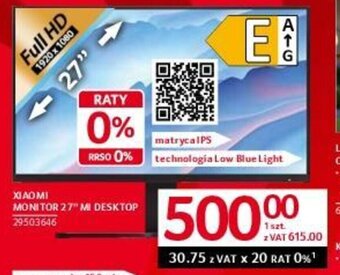 Selgros XIAOMI MONITOR 27" MI DESKTOP oferta