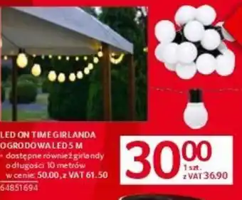 Selgros LED ON TIME GIRLANDA OGRODOWALED 5 M oferta