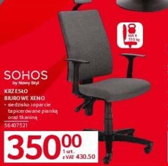 Selgros SOHOS KRZESŁO BIUROWE XENO oferta