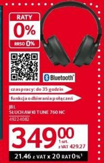 Selgros JBL SŁUCHAWKI TUNE 760 NC oferta