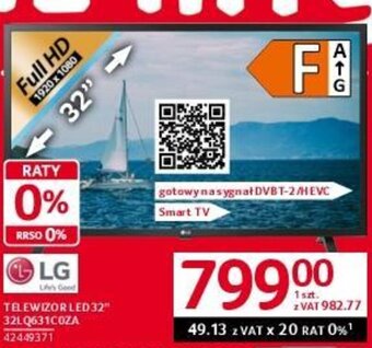 Selgros TELEWIZOR LED 32" 32LQ631COZA oferta