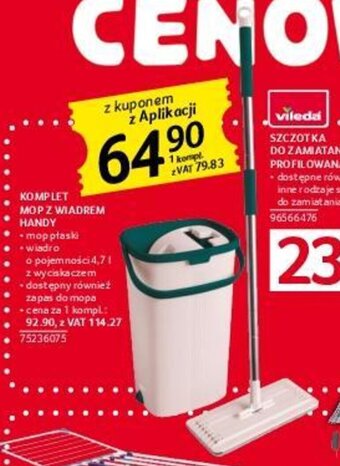 Selgros KOMPLET MOP Z WIADREM HANDY oferta