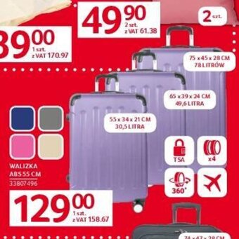 Selgros WALIZKA ABS 55 CM oferta