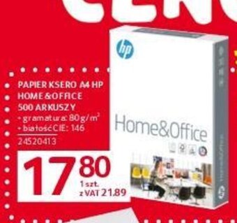 Selgros PAPIER KSERO A4 HP HOME & OFFICE 500 ARKUSZY oferta