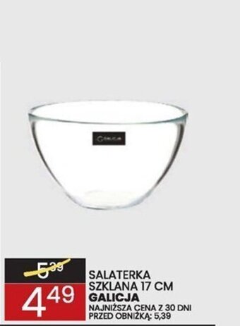 Wafelek GALICJA SALATERKA SZKLANA 17 CM oferta