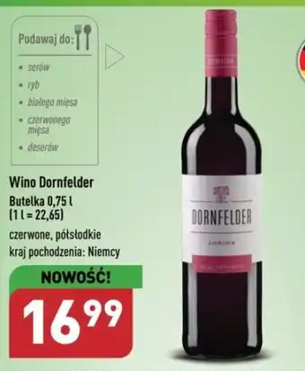 ALDI Wino Dornfelder 0,75l oferta