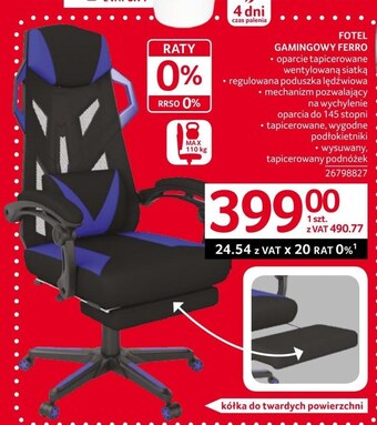 Fotel gamingowy ferro