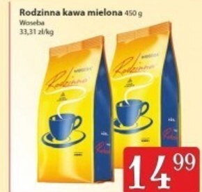 Społem Woseba rodzinna kawa palona mielona 450 g oferta
