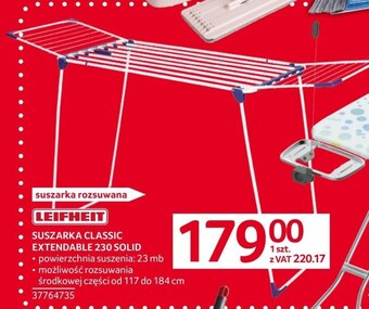 Selgros Suszarka na pranie leifheit oferta