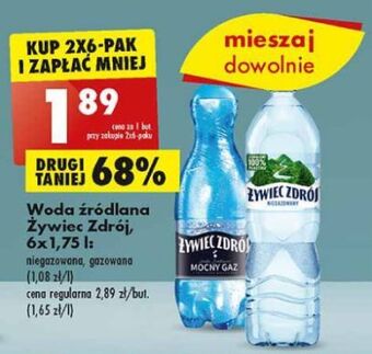 Biedronka Woda niegazowana żywiec zdrój oferta