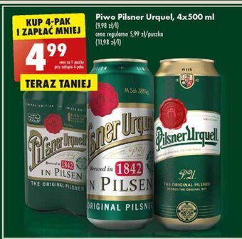 Biedronka Piwo pilsner urquell oferta