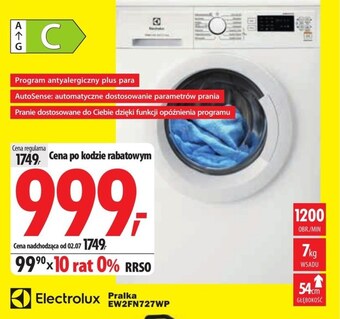 Media Expert Pralka electrolux oferta