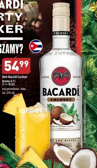 ALDI Rum Bacardi Coconut 0,7l oferta