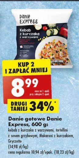 Biedronka Gryczotto z kurczakiem danie express oferta