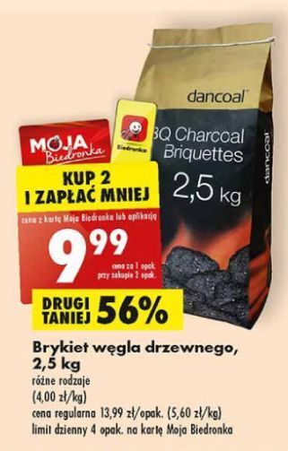 Biedronka Brykiet dancoal oferta