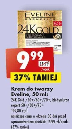 Biedronka Krem do twarzy ma dzień i noc 70+ eveline bio hyaluron expert oferta